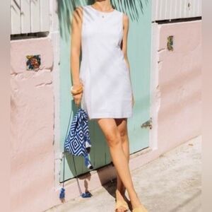 NWOT Southern Tide Paislee Seersucker White Dress Size 6